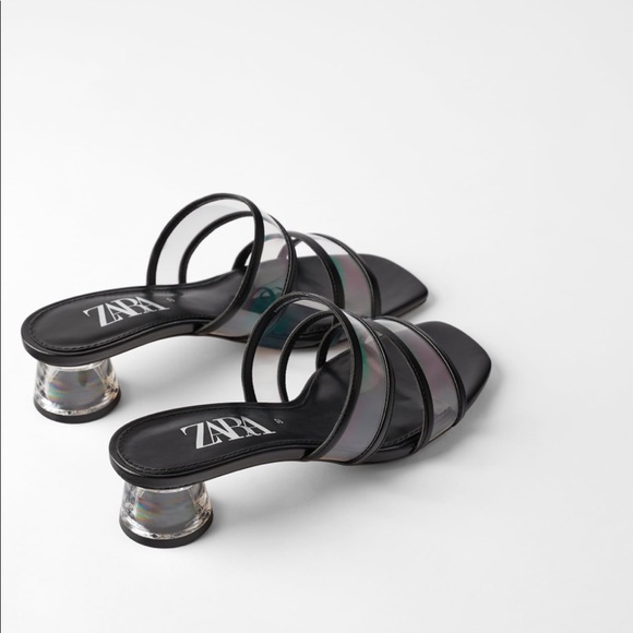 Zara Shoes - Brand New Zara Black PVC Sandals Size 9/ Euro 40